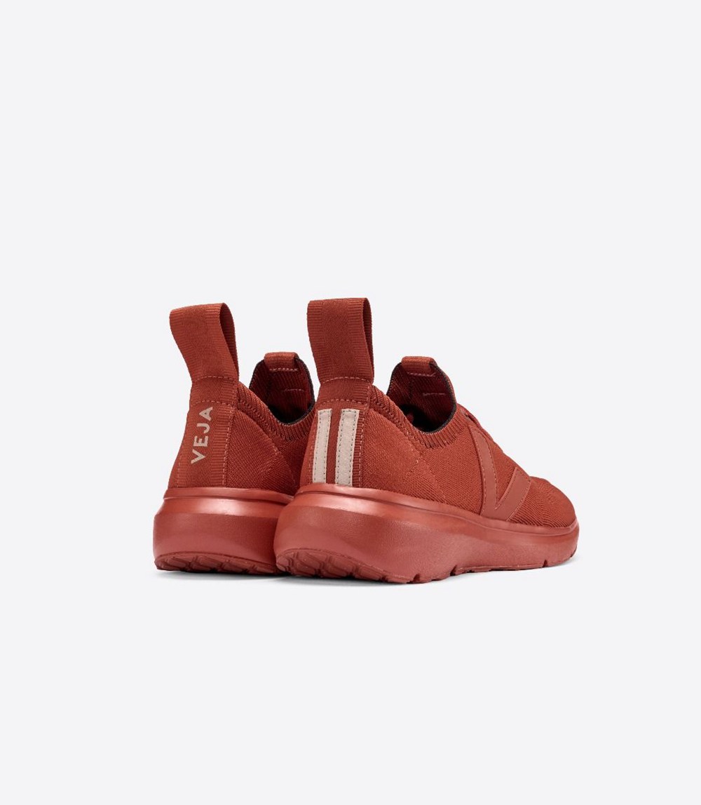 Veja Trainers Womens Red - V-knit X Rick Owens - EWZV-43150